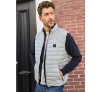 Steppweste LERROS "LERROS Steppweste für Herren, leicht gefüttert", Herren, Gr. M, pearl grau, 100% Polyester, Westen Steppweste (63674514-M) pearl grau