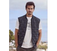 Steppweste LERROS "Sportive Nylon-Weste", Herren, Gr. S, blau (classic navy), 85% Baumwolle, 15% Polyester, Westen Steppweste (51434023-S)