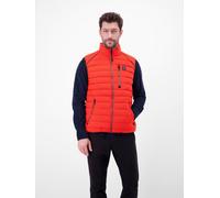 Steppweste LERROS "Steppweste mit Fütterung, sportiv geschnitten", Herren, Gr. M, schwarz vivid rot, 100% Polyester, Westen Steppweste (79861536-M) schwarz vivid rot