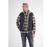 Steppweste LERROS "Weste mit Wendefunktion, wärmend und wasserabweisend", Herren, Gr. S, schwarz (blau night), 100% Polyester, Westen Steppweste (85995866-S) blau night