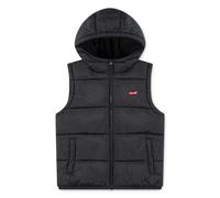 Steppweste LEVI'S KIDS "LVB BATWING DIRECT EMB", Herren, Gr. 8 (128), schwarz (jet schwarz), Web, Obermaterial: 100% Polyester, leicht glänzend, normal, Westen Steppweste, warm wattiert (62803133-8)
