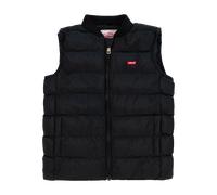 Steppweste LEVI'S KIDS "LVB LIGHTWEIGHT VEST", Jungen, Gr. 14 (164), jet schwarz, Web, Obermaterial: 100% Polyester, bestickt, unifarben, normal hüftbedeckend, Rundhals, Westen Steppweste, for Boys (1