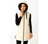 Steppweste LPO "Mascho", Damen, Gr. 40/42 (M), beige (whisper weiß), Web, 100% Polyester, regular fit hüftbedeckend, Westen Steppweste, Wendeweste (98030847-42) whisper weiß