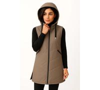 Steppweste LPO "Mascho", Damen, Gr. 44L, taupe gray, 100% Polyester, regular fit, Westen Steppweste, Wendeweste (90948143-44)