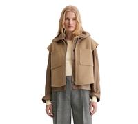 Steppweste MARC O'POLO "aus edlem Woll-Doubleface", Damen, Gr. 40, soft mocca, Obermaterial: 50% Wolle, 50% Polyester, unifarben, relaxed fit, Westen Steppweste (28851068-40) soft mocca