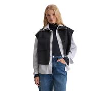 Steppweste MARC O'POLO "aus edlem Woll-Doubleface", Damen, Gr. 44, deep night blau, Obermaterial: 50% Wolle, 50% Polyester, unifarben, relaxed fit, Westen Steppweste (53421660-44) deep night blau