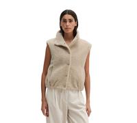 Steppweste MARC O'POLO "aus recyceltem Polyester", Damen, Gr. 38, beige (natural grau melange), Obermaterial: 100% Polyester. Futter: 100% Polyester, unifarben, regular fit, Westen Steppweste (8584452