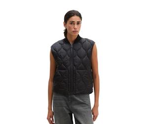 Steppweste MARC O'POLO "aus recyceltem Polyester", Damen, Gr. 40, schwarz (deep night blau), Obermaterial: 100% Polyester. Futter: 100% Polyester, unifarben, regular fit, Westen Steppweste (81468063-4