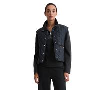 Steppweste MARC O'POLO "aus recyceltem Polyester", Damen, Gr. 42, deep night blau, Obermaterial: 100% Polyester; Füllung: 100% Polyester; Futter: 100% Polyester, unifarben, regular fit, Westen Steppwe