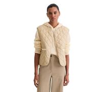 Steppweste MARC O'POLO "aus recyceltem Polyester", Damen, Gr. 42, stormy sand, Obermaterial: 100% Polyester; Füllung: 100% Polyester; Futter: 100% Polyester, unifarben, relaxed fit, Westen Steppweste