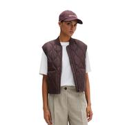 Steppweste MARC O'POLO "aus recyceltem Polyester", Damen, Gr. 46, braun (schwarz cherry), Obermaterial: 100% Polyester. Futter: 100% Polyester, unifarben, regular fit, Westen Steppweste (26476641-46) 