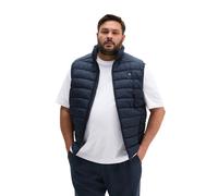 Steppweste MARC O'POLO "aus recycelter Qualität", Herren, Gr. 3XL, schwarz navy, Obermaterial: 100% Polyester, unifarben, regular fit, Westen Steppweste (40819628-XXXL) schwarz navy