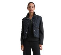 Steppweste MARC O'POLO "aus recyceltem Polyester", Damen, Gr. 42, deep night blau, Obermaterial: 100% Polyester; Füllung: 100% Polyester; Futter: 100% Polyester, unifarben, relaxed fit, Westen Steppwe