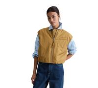 Steppweste MARC O'POLO DENIM "aus recyceltem Polyester", Damen, Gr. S, golden ocher, Obermaterial: 100% Polyester, unifarben, relaxed fit, Westen Steppweste (50371532-S) golden ocher