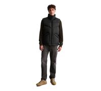Steppweste MARC O'POLO DENIM "aus recyceltem Polyester", Herren, Gr. S, schwarz, Obermaterial: 100% Polyester. Füllung: 70% Daune, 30% Feder. Futter: 100% Polyester, unifarben, regular fit, Westen Ste