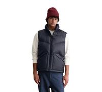 Steppweste MARC O'POLO DENIM "aus wasserabweisendem Performance Polyester", Herren, Gr. M, blau depths, Obermaterial: 100% Polyester; Füllung: 70% Daune, 30% Feder, unifarben, regular fit, Westen Step