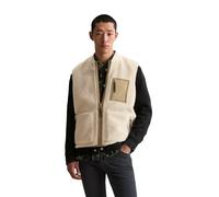 Steppweste MARC O'POLO DENIM "mit Nylon-Brusttasche", Herren, Gr. S, dusty field, Obermaterial: 100% Polyester, unifarben, regular fit, Westen Steppweste (52731709-S) dusty field