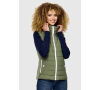 Steppweste MARIKOO "Reimii", Damen, Gr. XS, grün (olive), Obermaterial: 100% Polyester; Obermaterial 2: 95% Polyester, 5% Elasthan; Innenseite: 100% Polyester; Futter: 100% Polyester; Wattierung: 100%