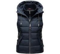 Steppweste MARIKOO "Taisaa" Gr. XS (34), blau (navy) Damen Westen Steppwesten inklusive Leckerlie-Beutel (85326135-XS)
