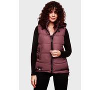 Steppweste MARIKOO "Zarinaa", Damen, Gr. M (38), rot (weinrot), Obermaterial: 100% Polyester; Futter: 100% Polyester; Wattierung: 100% Polyester, Westen Steppweste, mit vier seitlichen Taschen (446245