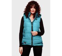MARIKOO Damen warme Winter Steppwese mit Kapuze Zarinaa Misty Blue Gr. M