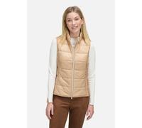Strickweste BETTY BARCLAY "Damen Steppweste mit Reißverschluss", Damen, Gr. 40, beige, Obermaterial: 100% Polyamid. Füllung: 100% Polyester., figurumspielend normal, Westen (53310911-40) beige