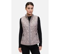 Strickweste BETTY BARCLAY "Betty Barclay Damen Steppweste mit Stehkragen", Damen, Gr. 36, braun (hellbraun), Obermaterial: 100% Polyamid., casual, figurumspielend, Westen (93015614-36) hellbraun