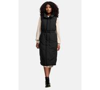 Steppweste NAVAHOO "Abendlied XIV", Damen, Gr. L (40), schwarz, Obermaterial: 100% Polyester. Innenfutter: 100% Polyester. Wattierung: 100% Polyester, gerade kniebedeckend, hoch geschlossener Ausschni