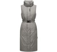 Steppweste NAVAHOO "Abendlied XIV", Damen, Gr. S (36), grau, Obermaterial: 100% Polyester. Innenfutter: 100% Polyester. Wattierung: 100% Polyester, gerade kniebedeckend, hoch geschlossener Ausschnitt,
