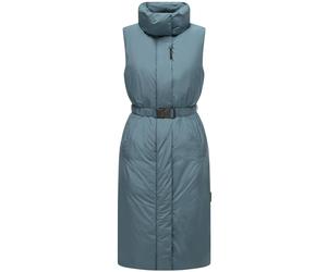 Steppweste NAVAHOO "Abendlied XIV", Damen, Gr. XL (42), blau (rauchblau), Obermaterial: 100% Polyester. Innenfutter: 100% Polyester. Wattierung: 100% Polyester, gerade kniebedeckend, hoch geschlossene