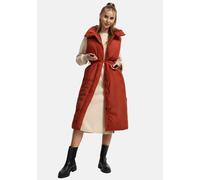 Steppweste NAVAHOO "Abendlied XIV", Damen, Gr. XS (34), orange (terrakotta), Obermaterial: 100% Polyester. Innenfutter: 100% Polyester. Wattierung: 100% Polyester, gerade kniebedeckend, hoch geschloss