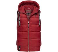 Steppweste NAVAHOO "Kassidy", Damen, Gr. XS (34), rot (blutrot), Oberstoff: 100% Nylon; Futter: 100% Polyester; Wattierung: 100% Polyester, tailliert hüftbedeckend, Westen Steppweste, stylische ärmell