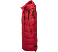 Steppweste NAVAHOO "Schnuffelchen", Damen, Gr. M (38), rot (cherryrot), Oberstoff: 100% Polyester. Futter: 100% Polyester. Wattierung: 100% Polyester, gerade knielang, hoch geschlossener Ausschnitt, W