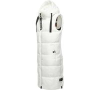 Steppweste NAVAHOO "Schnuffelchen", Damen, Gr. XXL (44), weiß, Oberstoff: 100% Polyester. Futter: 100% Polyester. Wattierung: 100% Polyester, gerade knielang, hoch geschlossener Ausschnitt, Westen Ste