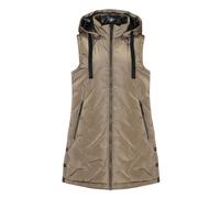 Steppweste NAVIGAZIONE "NAVIGAZIONE Weste", Damen, Gr. 46, braun (mokka), Obermaterial: 100% Polyester PES., uni, regular fit, Westen Steppweste, V Steppung (34748039-46) mokka