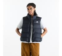 Steppweste NEW BALANCE "BOSTON PUFFER VEST", Damen, Gr. M, schwarz (bk), Obermaterial: 100% Polyester. Futter: 100% Polyester. Wattierung: 100% Polyester, Westen Steppweste, für Erwachsene, mit leicht