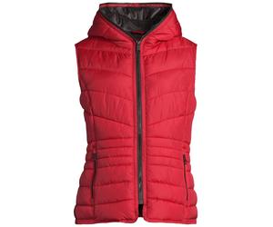 Steppweste NEW VIEW "New View Weste", Damen, Gr. L, rot, Obermaterial: 100% Polyester PES., regular fit, Westen Steppweste, mit Kapuze (42060144-L) rot