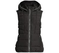 Steppweste NEW VIEW "Nina", Damen, Gr. XXL, schwarz, Obermaterial: 100% Polyester PES., regular fit, Westen Steppweste, mit weitenregulierbarer Kapuze (87166552-XXL) schwarz