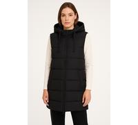 Steppweste ONLY "ONLREGITZE PUFFER HOOD WAISTCOAT OTW ZL", Damen, Gr. S, schwarz, Steppware, Obermaterial: 100% Polyester, unifarben, regular fit, Westen Steppweste (10278353-S) schwarz