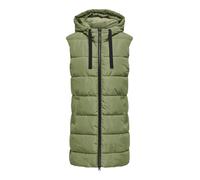 Steppweste ONLY "ONLREGITZE PUFFER HOOD WAISTCOAT OTW ZL", Damen, Gr. XS, grün (loden grün), Steppware, Obermaterial: 100% Polyester, unifarben, regular fit, Westen Steppweste (84701707-XS) loden grün