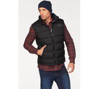 Steppweste POLARINO, Herren, Gr. 54 (L), schwarz, Obermaterial: 100% Polyamid. Futter: 100% Polyamid. Wattierung: 100% Polyester, unifarben, Westen Steppweste, mit Reißverschlusstaschen und Innentasch