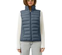 Steppweste QS, Damen, Gr. XL (42), blau, Steppware, Obermaterial: 100% Polyester. Futter: 100% Polyester, unifarben, normal hüftbedeckend, Rundhals, Westen Steppweste, mit Stehkragen und Reißverschlus