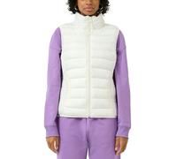 Steppweste QS, Damen, Gr. XL (42), weiß, Steppware, Obermaterial: 100% Polyester. Futter: 100% Polyester, unifarben, normal hüftbedeckend, Rundhals, Westen Steppweste, mit Stehkragen und Reißverschlus