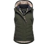 Wasserdichte Steppweste mit abnehmbarer Kapuze "Hesty" Dark Olive22 M