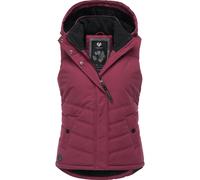 Steppweste RAGWEAR "Hesty", Damen, Gr. S (36), rot (bordeaux), Außenmaterial: 100% Polyester. Innenfutter: 100% Polyester. Wattierung: 100% Polyester, tailliert Po-bedeckend, hoch geschlossener Aussch