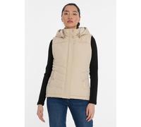 Steppweste RAGWEAR "HESTY", Damen, Gr. XXL, beige (ecru), Web, Obermaterial: 100% Polyester, unifarben, hüftlang, Westen Steppweste (76758435-XXL) ecru