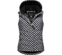 Steppweste RAGWEAR "Hesty Print" Gr. XS (34), schwarz Damen Westen (81055223-XS) schwarz
