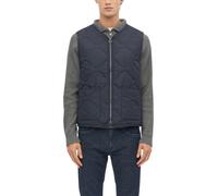 Steppweste S.OLIVER, Damen, Gr. M, navy, Steppware, Obermaterial: 100% Polyester, unifarben, bequem hüftbedeckend, Rundhals, Westen Steppweste, Leichte Weste mit Reißverschluss (79916958-M) navy