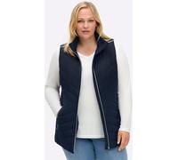 Steppweste SHEEGO, Damen, Gr. 54, blau (tiefblau), 100% Polyester, Wattierung:100% Polyester, unifarben, Westen Steppweste (33429032-54) tiefblau