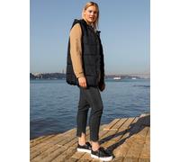 Steppweste SHEEGO, Damen, Gr. 58, schwarz, 100% Polyamid, unifarben, Westen Steppweste (34173428-58) schwarz